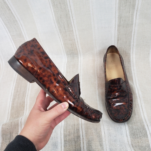 Cole Haan Shoes - Cole Haan Nike Air Alexa Mock Toe Patent Leather Penny Loafers Size 8